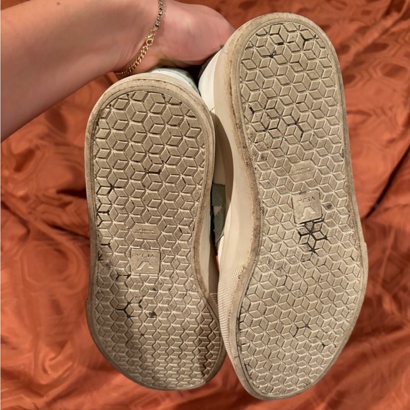 Veja Womens Campo Leather And Teal Suede - Picture 4 of 5